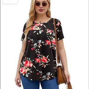 Brand new with tag. Women’s plus size blouse pleated Tunic tops for jeans flow